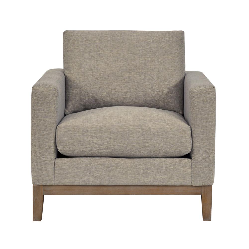 Armen Living - Donna 35in Upholstered Accent Chair in Platinum Gray - LCDO1TPL veiw 2