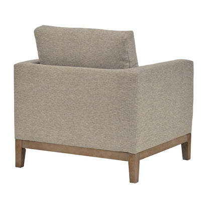 Armen Living - Donna 35in Upholstered Accent Chair in Platinum Gray - LCDO1TPL veiw 3