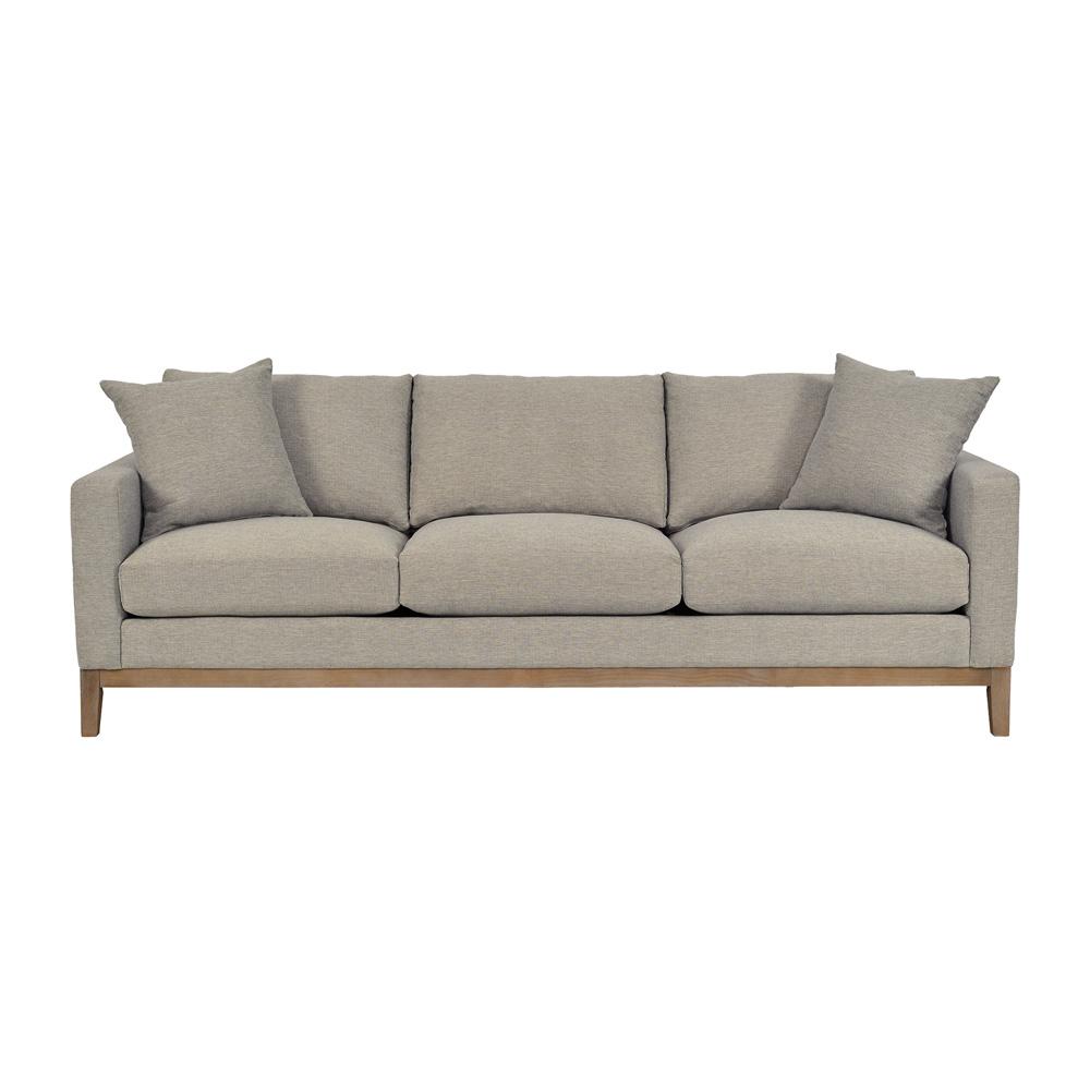 Armen Living - Donna 93in Upholstered Sofa in Platinum Gray - LCDO3TPL veiw 1