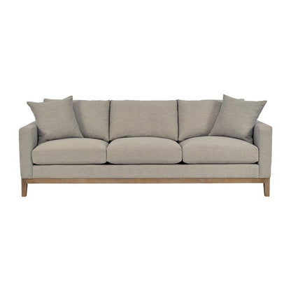 Armen Living - Donna 93in Upholstered Sofa in Platinum Gray - LCDO3TPL veiw 1