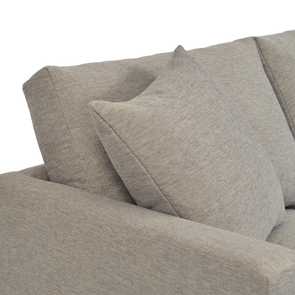 Armen Living - Donna 93in Upholstered Sofa in Platinum Gray - LCDO3TPL veiw 4