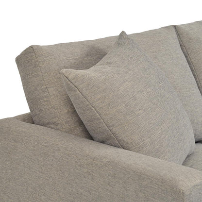Armen Living - Donna 93in Upholstered Sofa in Platinum Gray - LCDO3TPL veiw 4