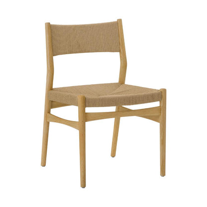 Armen Living - Erie Woven Paper Cord and Oak Wood Dining Chairs - (Set of 2) - LCERSINAT veiw 2