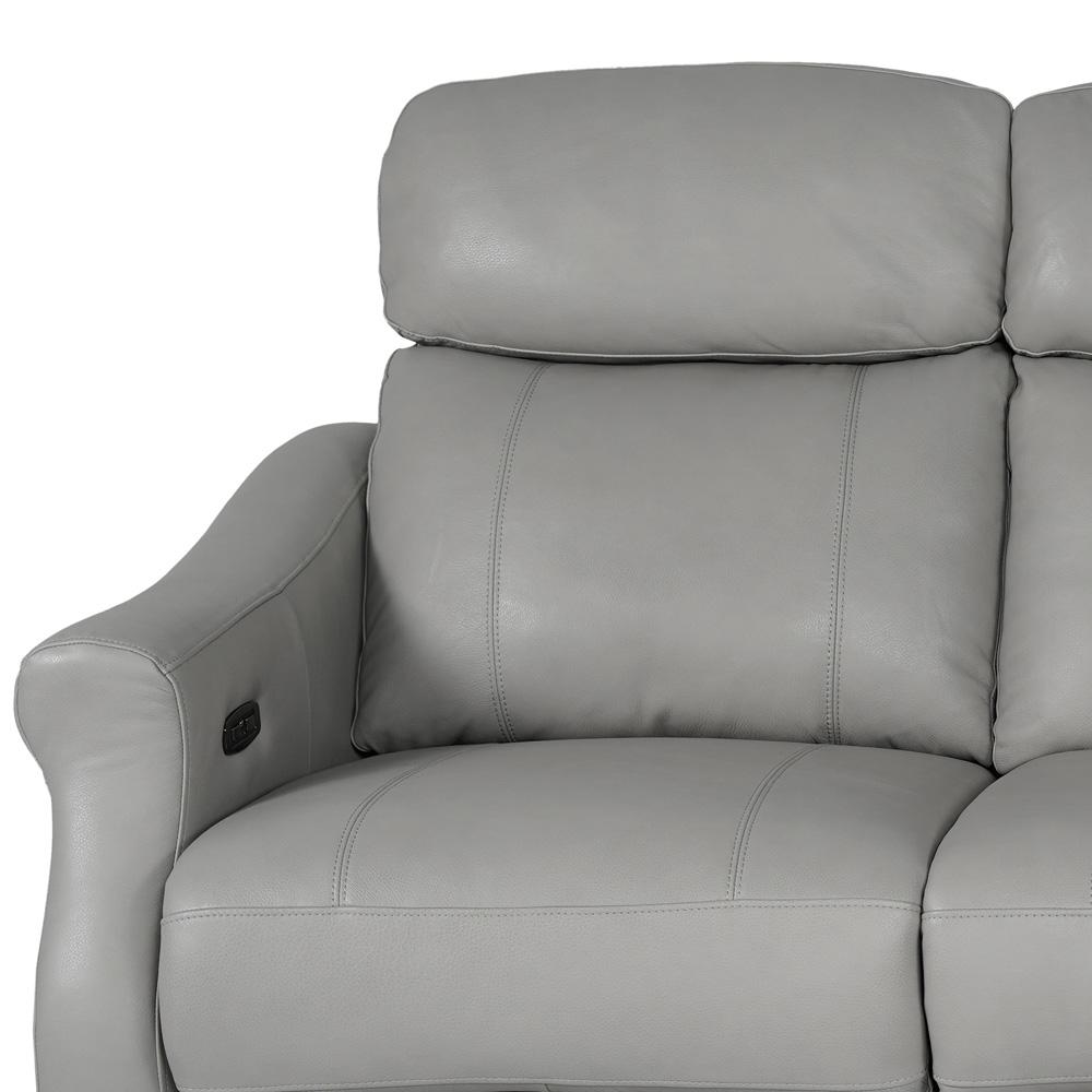 Armen Living - Felicity 84in Zero Gravity Power Reclining Sofa in Silver Leather - LCFE3LSI veiw 5