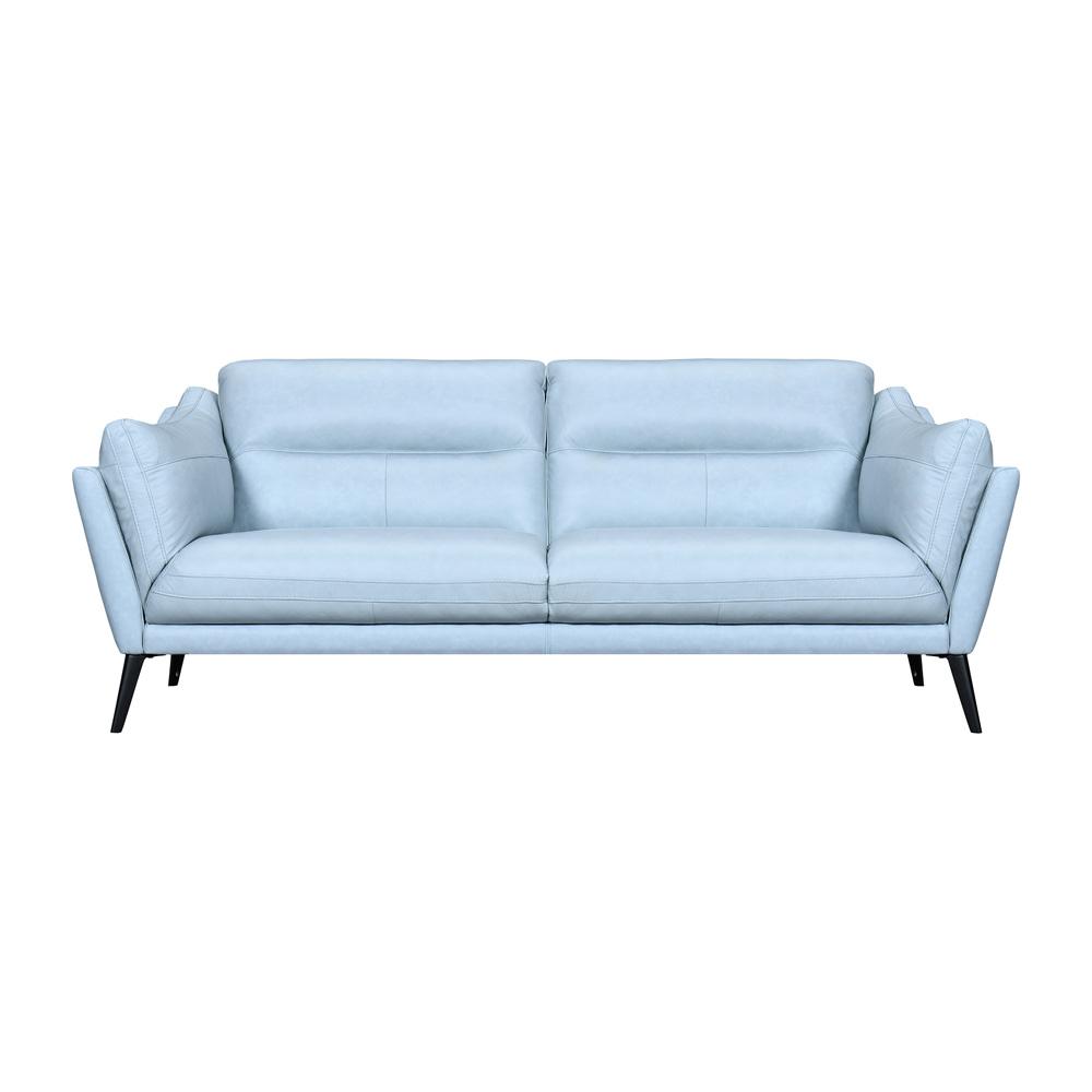 Armen Living - Franz Sky Blue Leather Sofa - LCFR3SBLU veiw 1