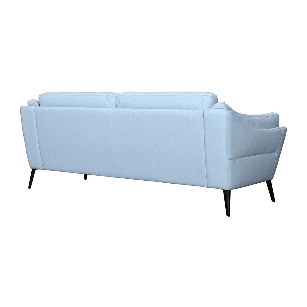 Armen Living - Franz Sky Blue Leather Sofa - LCFR3SBLU veiw 3