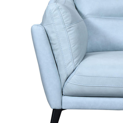 Armen Living - Franz Sky Blue Leather Sofa - LCFR3SBLU veiw 4