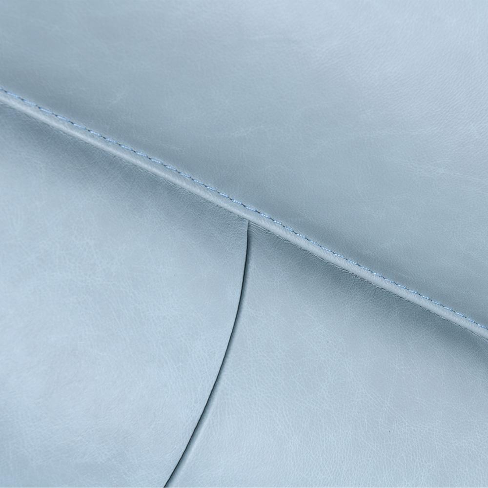 Armen Living - Franz Sky Blue Leather Sofa - LCFR3SBLU veiw 5