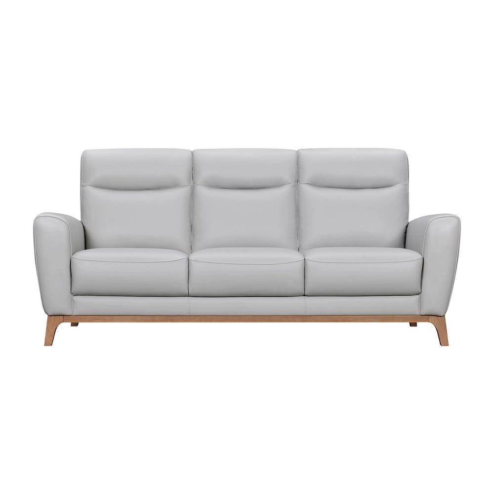 Armen Living - Greyson 83in Dove Gray Leather Sofa - LCGY3DVGRY veiw 1
