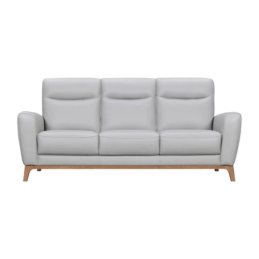 Armen Living - Greyson 83in Dove Gray Leather Sofa - LCGY3DVGRY veiw 1