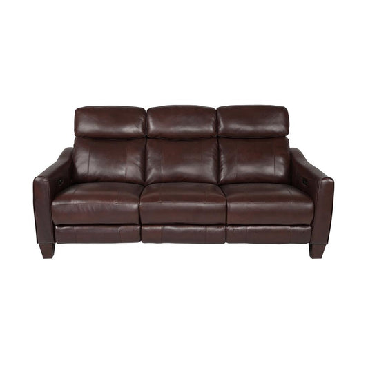 Armen Living - Milos 83in Zero Gravity Power Reclining Sofa in Chocolate Leather - LCML3LCHO veiw 1