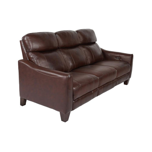 Armen Living - Milos 83in Zero Gravity Power Reclining Sofa in Chocolate Leather - LCML3LCHO veiw 2