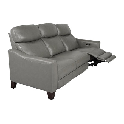 Armen Living - Milos 83in Zero Gravity Power Reclining Sofa in Light Gray Leather - LCML3LGRY veiw 3