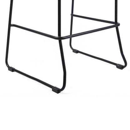 Armen Living - Shasta 26in Outdoor Metal and Gray Rope Stackable Barstool - (Set of 2) - LCSTBABLGRY26 veiw 5