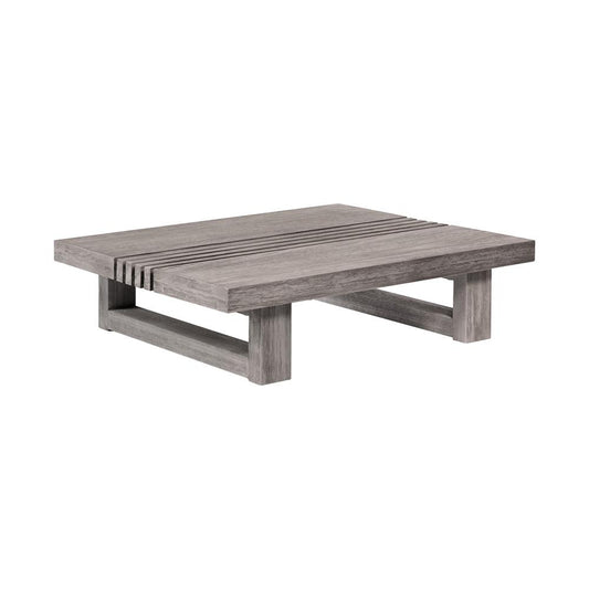Armen Living - Vivid Outdoor Patio Coffee Table in Gray Eucalyptus Wood - LCVICOGRYEUC veiw 1