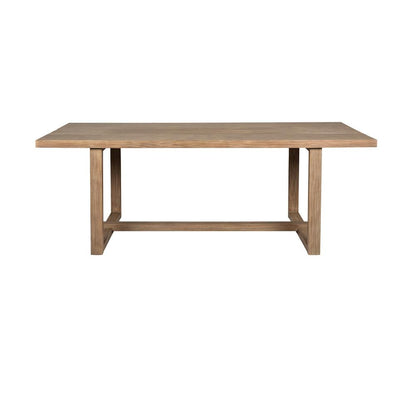 Armen Living - Vivid Outdoor Patio Dining Table in Light Eucalyptus Wood - LCVIDIEUC veiw 2