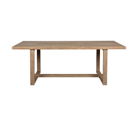 Armen Living - Vivid Outdoor Patio Dining Table in Light Eucalyptus Wood - LCVIDIEUC veiw 2