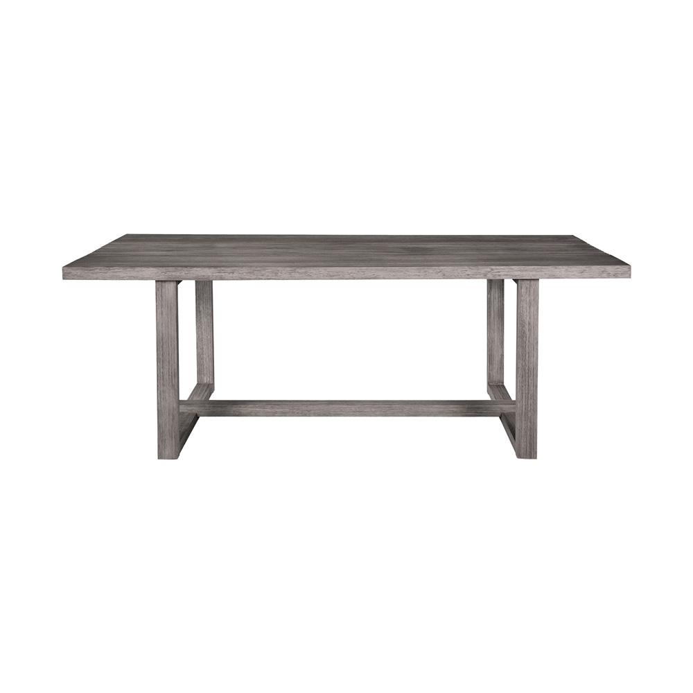 Armen Living - Vivid Outdoor Patio Dining Table in Gray Eucalyptus Wood - LCVIDIGRYEUC veiw 2
