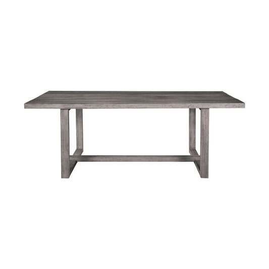 Armen Living - Vivid Outdoor Patio Dining Table in Gray Eucalyptus Wood - LCVIDIGRYEUC veiw 2