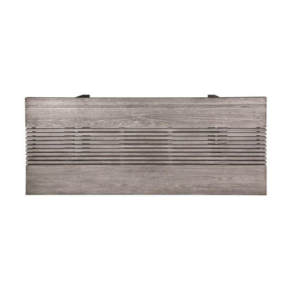 Armen Living - Vivid Outdoor Patio Dining Table in Gray Eucalyptus Wood - LCVIDIGRYEUC veiw 3