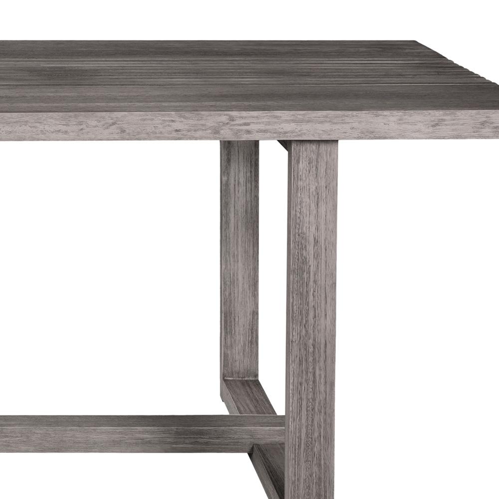 Armen Living - Vivid Outdoor Patio Dining Table in Gray Eucalyptus Wood - LCVIDIGRYEUC veiw 4