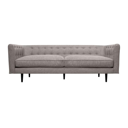 Armen Living - Annabelle 80in Gray Fabric Sofa with Black Wood Legs - LCANSOGRY veiw 1