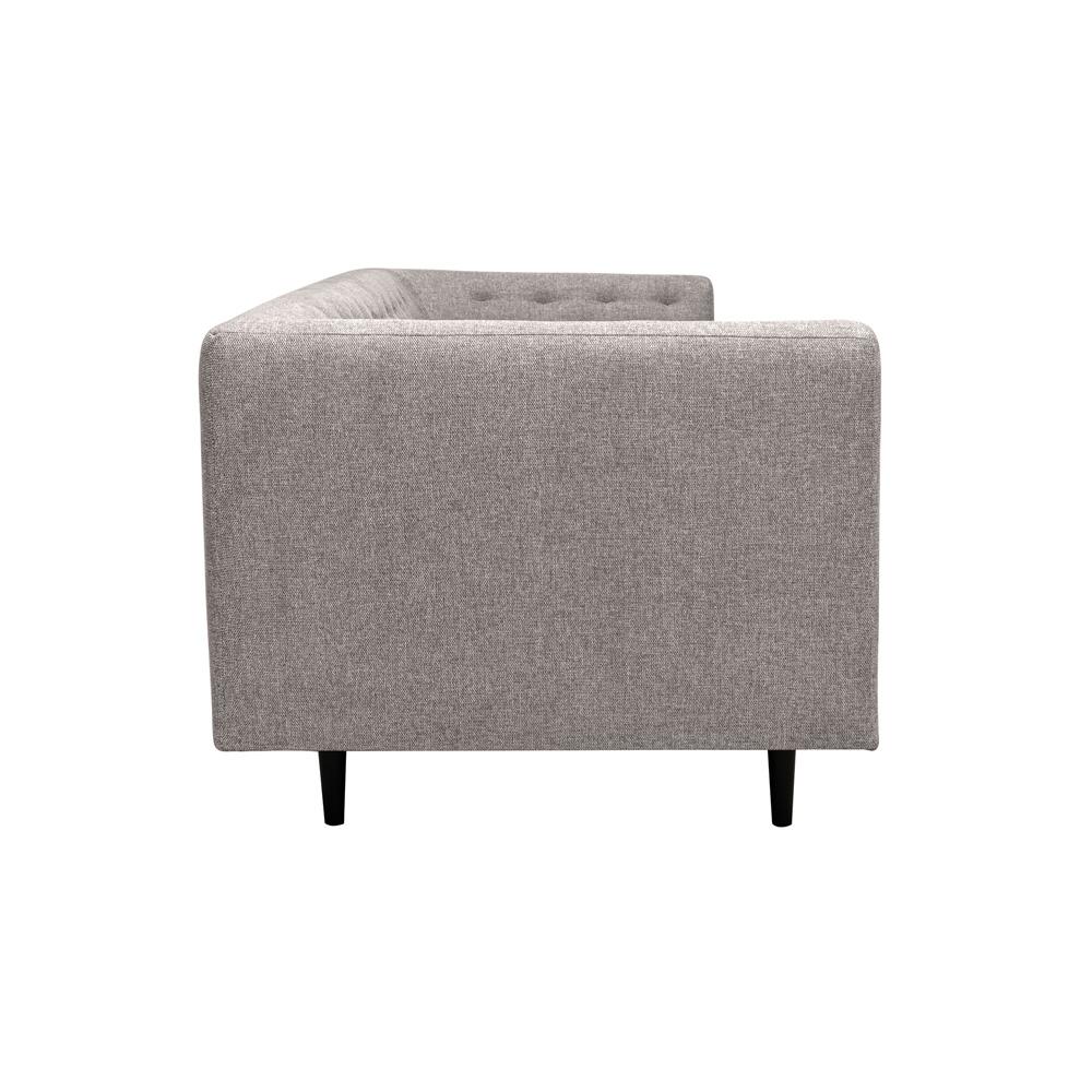 Armen Living - Annabelle 80in Gray Fabric Sofa with Black Wood Legs - LCANSOGRY veiw 3