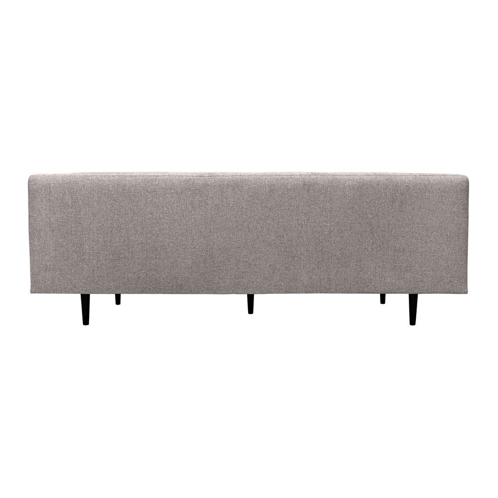 Armen Living - Annabelle 80in Gray Fabric Sofa with Black Wood Legs - LCANSOGRY veiw 4
