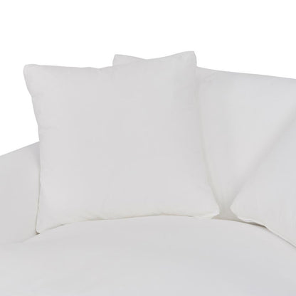 Armen Living - Ciara 53in Upholstered Chair and a Half in Pearl - LCCI1PPL veiw 4