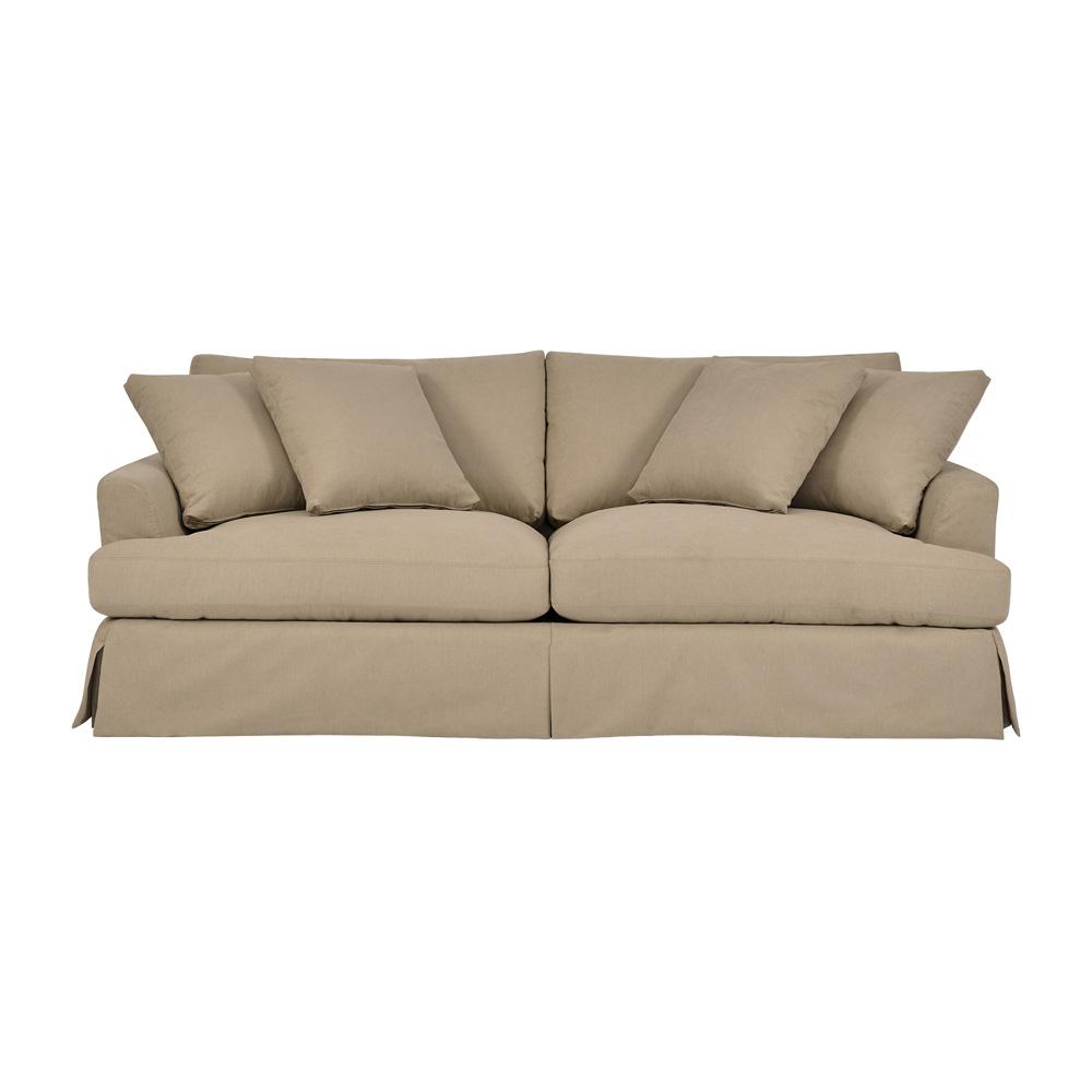 Armen Living - Ciara 93in Upholstered Sofa in Sahara Brown - LCCI3PSA veiw 1