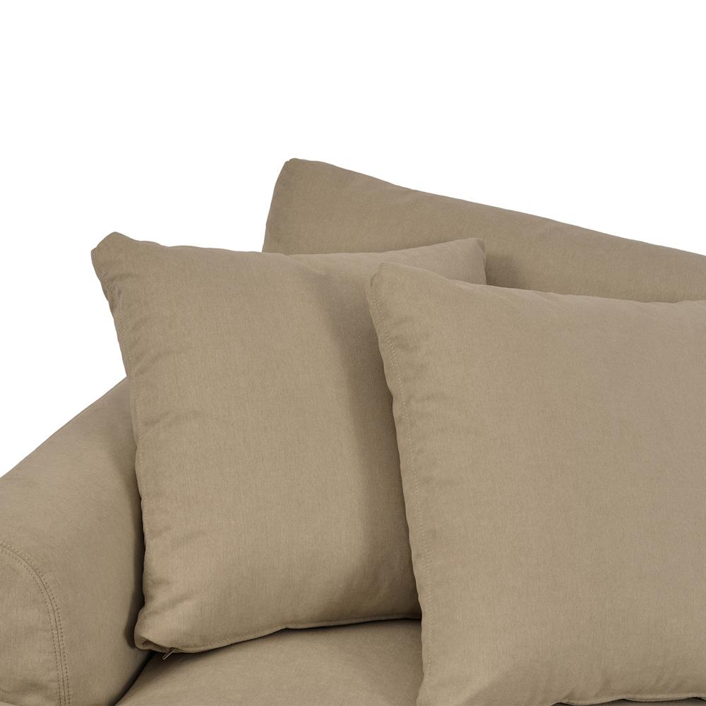 Armen Living - Ciara 93in Upholstered Sofa in Sahara Brown - LCCI3PSA veiw 4