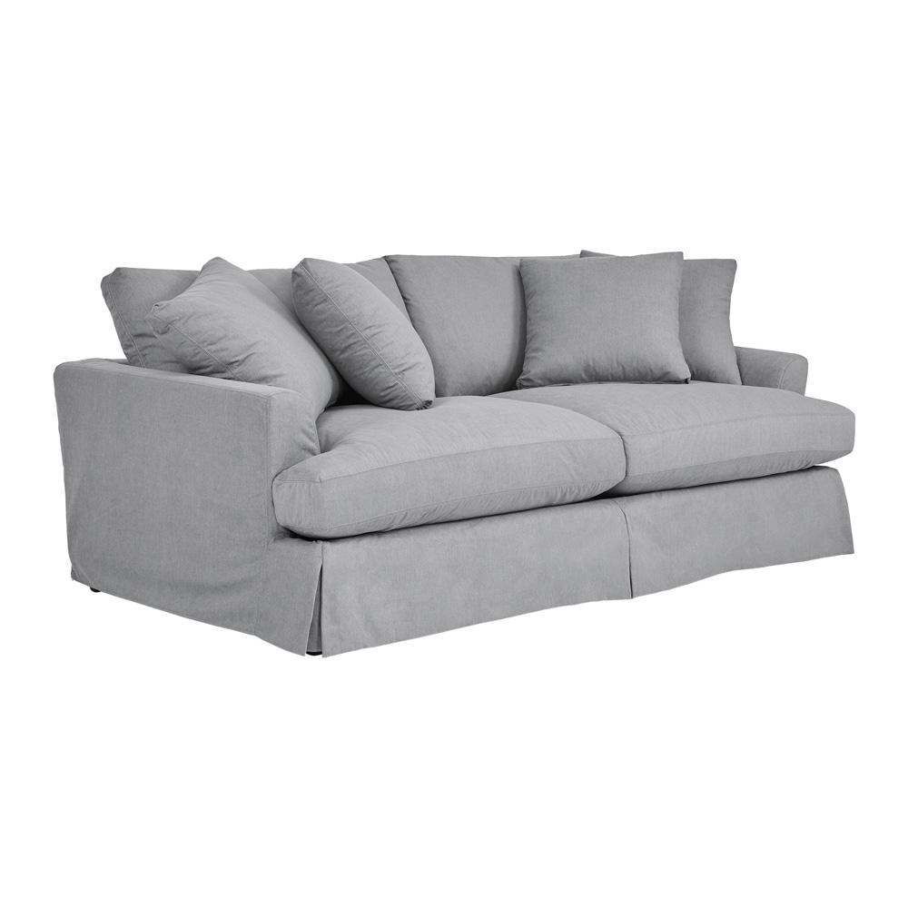 Armen Living - Ciara 93in Upholstered Sofa in Slate Gray - LCCI3PSL veiw 2