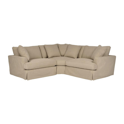 Armen Living - Ciara Upholstered 3 Piece Sectional Sofa in Sahara Brown - LCCISEPSA veiw 1