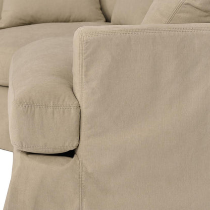 Armen Living - Ciara Upholstered 3 Piece Sectional Sofa in Sahara Brown - LCCISEPSA veiw 5