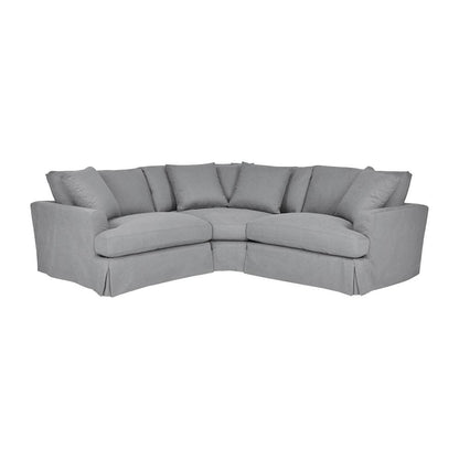 Armen Living - Ciara Upholstered 3 Piece Sectional Sofa in Slate Gray - LCCISEPSL veiw 1