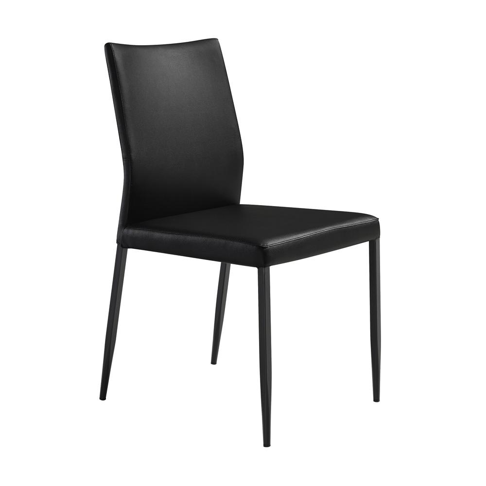 Armen Living - Giana Kash 5 Piece Extendable Dining Set with Black Faux Leather Chairs - SETGIKA5B veiw 2