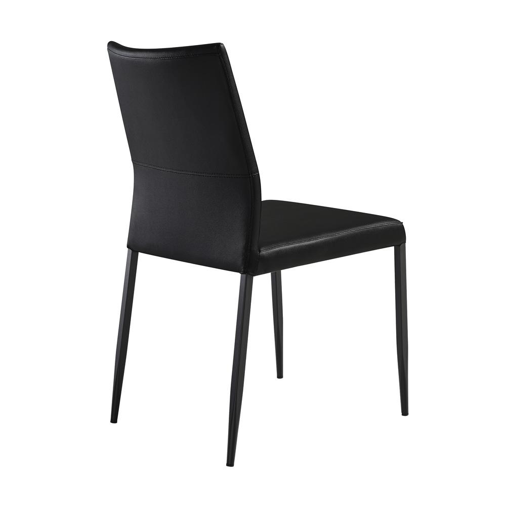 Armen Living - Giana Kash 5 Piece Extendable Dining Set with Black Faux Leather Chairs - SETGIKA5B veiw 3