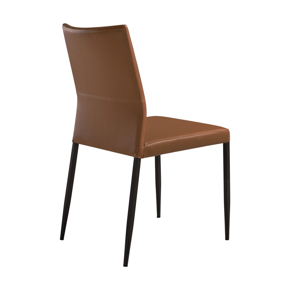 Armen Living - Giana Kash 7 Piece Extendable Dining Set with Brown Faux Leather Chairs - SETGIKA7PB veiw 3