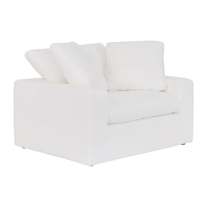 Armen Living - Liberty 51.5in Upholstered Chair and a Half in Pearl - LCLB1PPL veiw 1