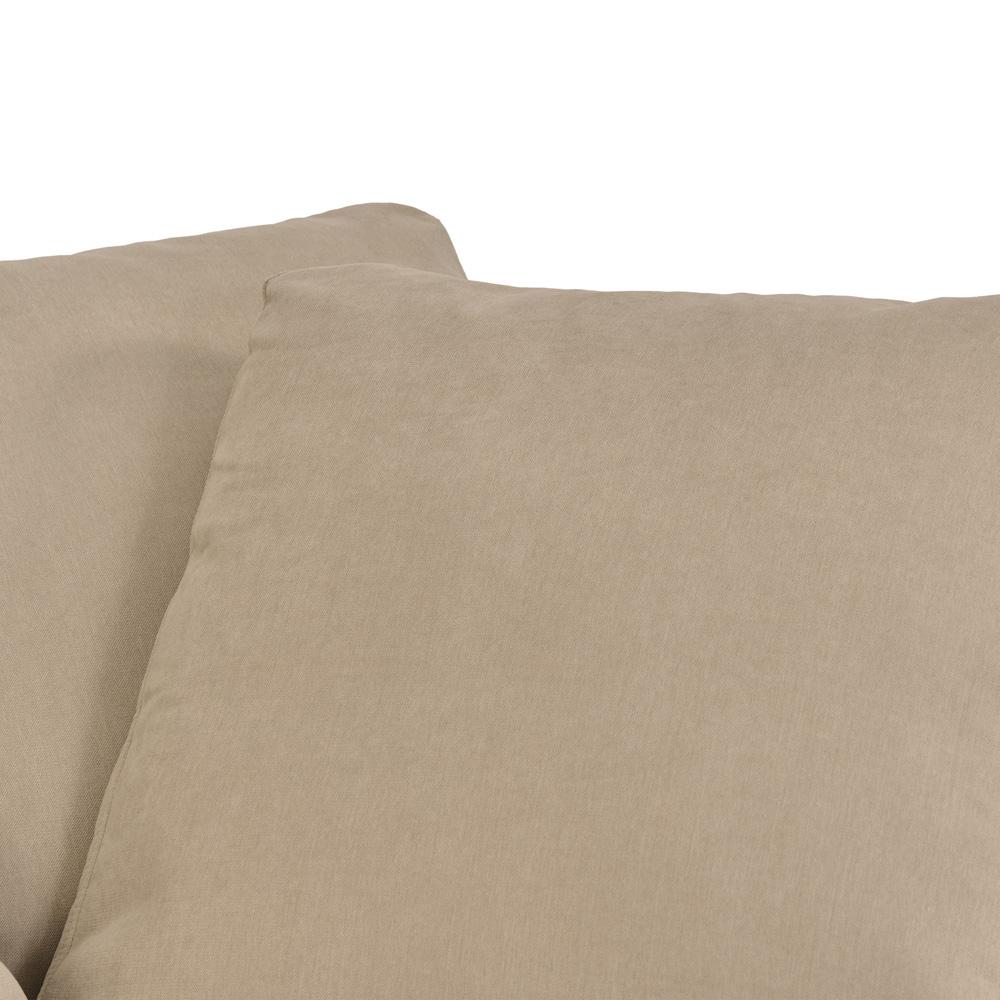 Armen Living - Liberty 51.5in Upholstered Chair and a Half in Sahara Brown - LCLB1PSA veiw 4