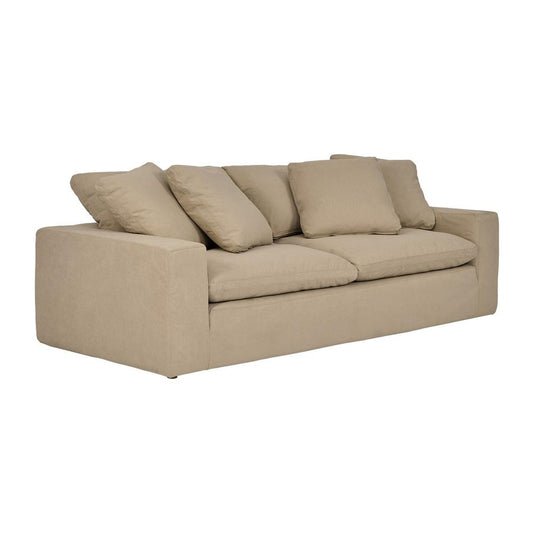 Armen Living - Liberty 96.5in Upholstered Sofa in Sahara Brown - LCLB3PSA veiw 2