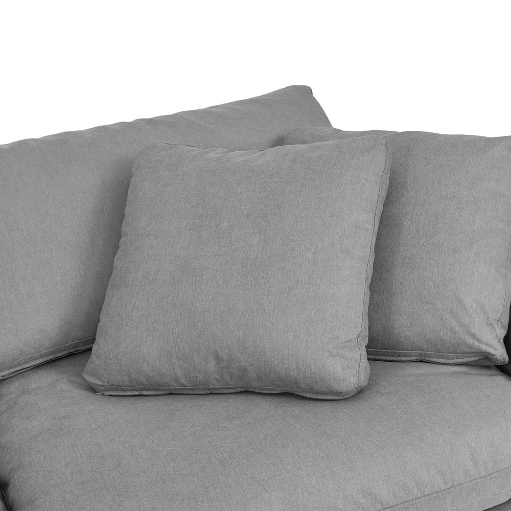 Armen Living - Liberty 96.5in Upholstered Sofa in Slate Gray - LCLB3PSL veiw 4