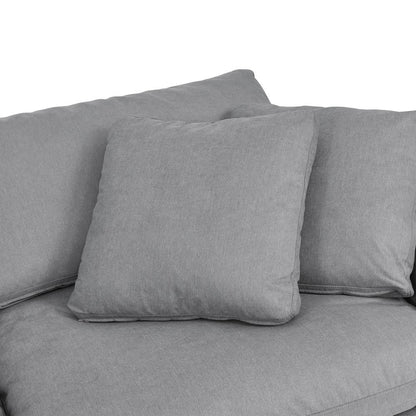 Armen Living - Liberty 96.5in Upholstered Sofa in Slate Gray - LCLB3PSL veiw 4