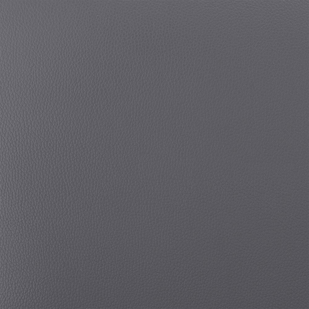 Armen Living - Lynof Swivel Counter Stool in Silver Metal with Gray Faux Leather - 840254335479 veiw 6