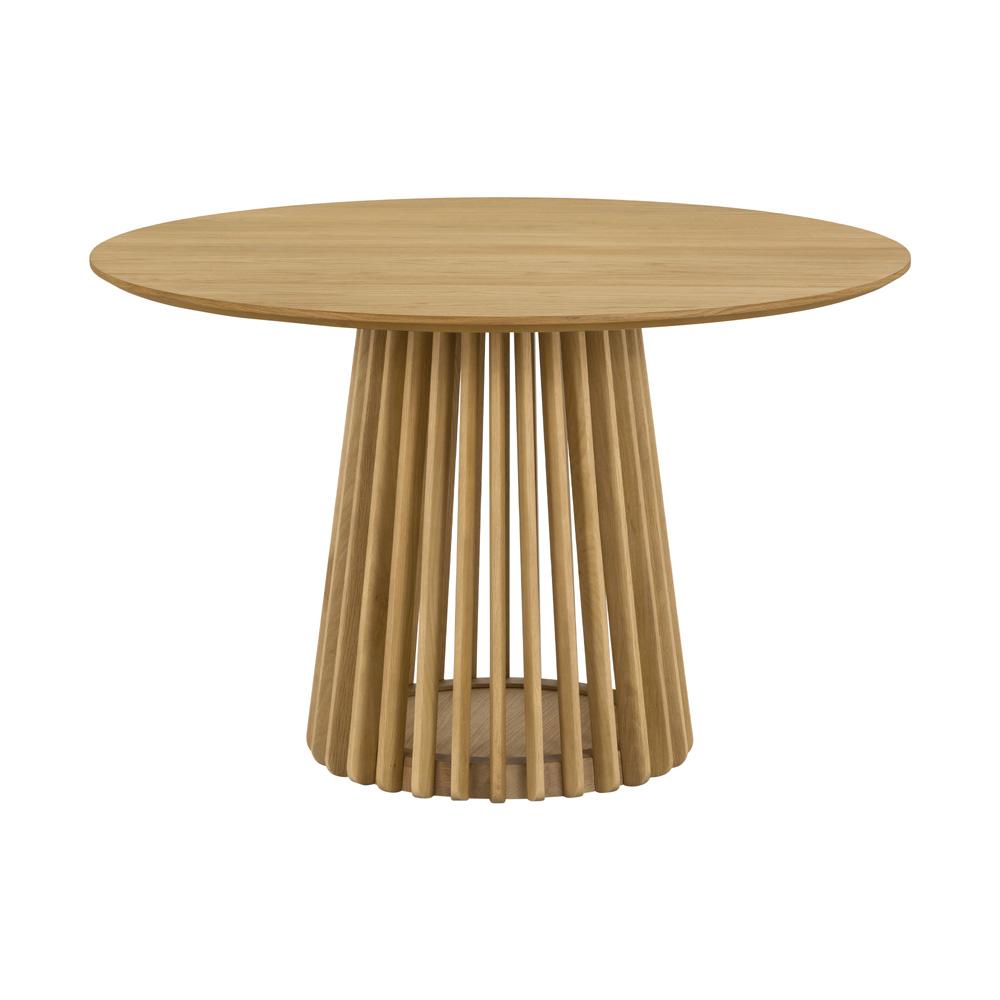 Armen Living - Pasadena 47in Wood Round Dining Table in Natural Oak Finish - LCPARDDINAT veiw 1