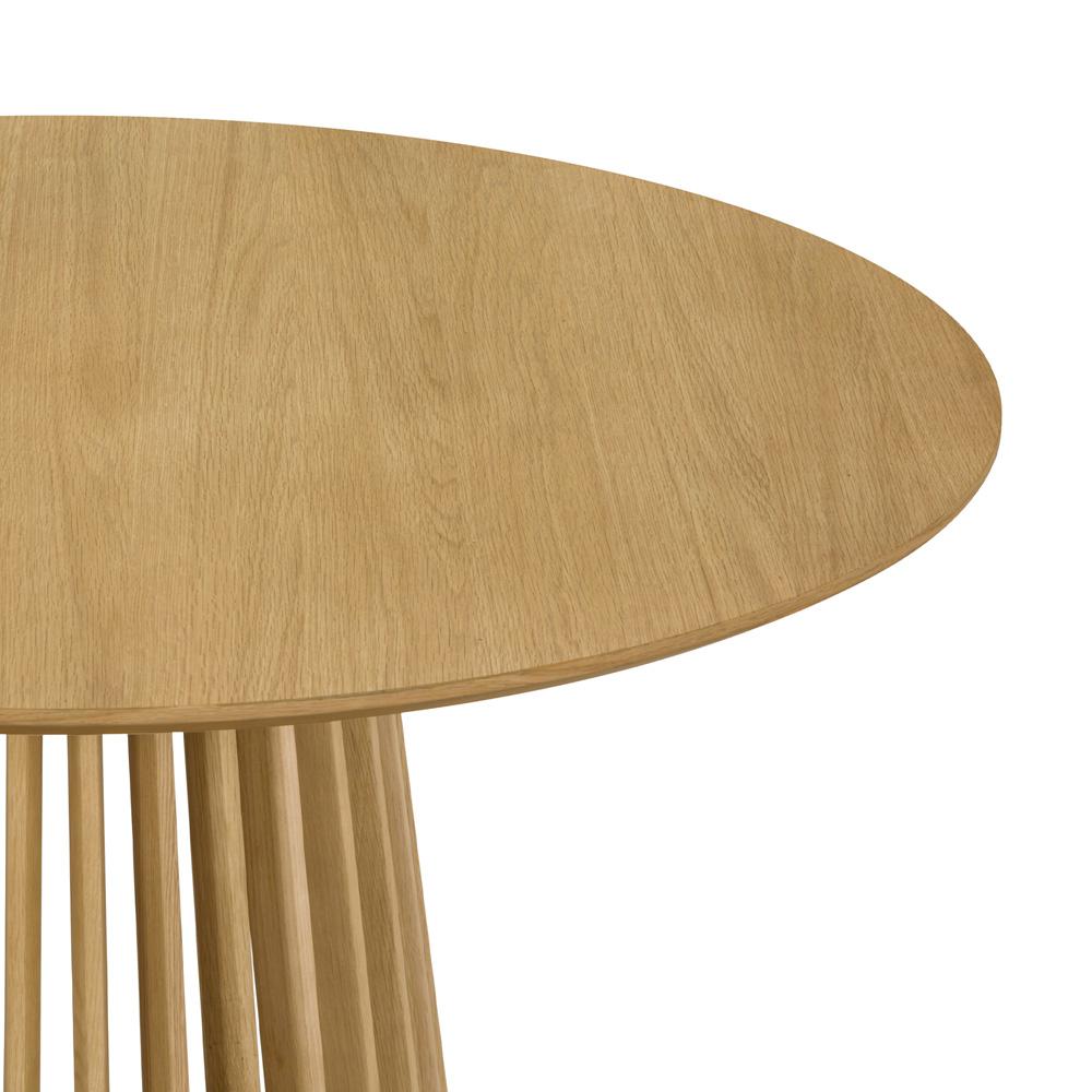 Armen Living - Pasadena 47in Wood Round Dining Table in Natural Oak Finish - LCPARDDINAT veiw 2