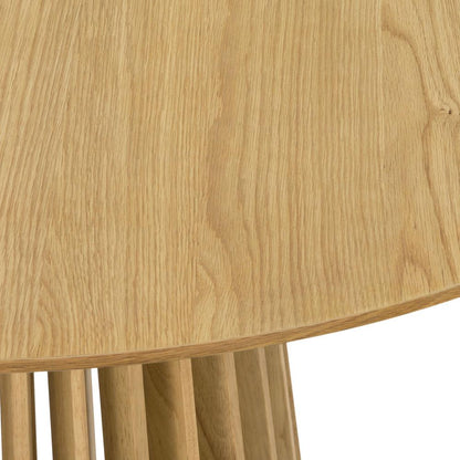 Armen Living - Pasadena 47in Wood Round Dining Table in Natural Oak Finish - LCPARDDINAT veiw 3