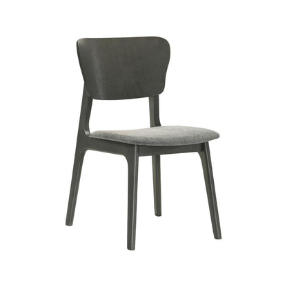 Armen Living - Kalia 5 Piece Wood Dining Set in Gray Finish with Gray Fabric - SETKAGRY5 veiw 2