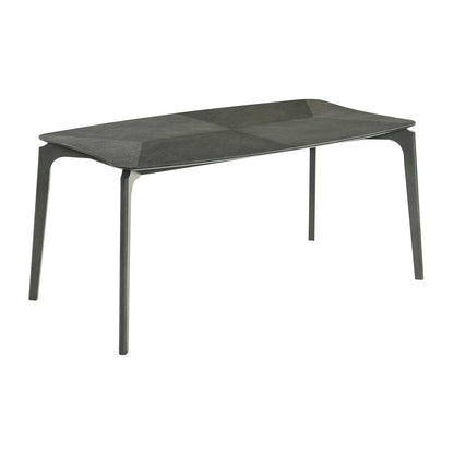 Armen Living - Kalia 5 Piece Wood Dining Set in Gray Finish with Gray Fabric - SETKAGRY5 veiw 4