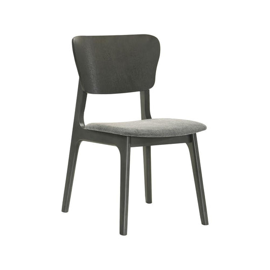 Armen Living - Kalia 7 Piece Wood Dining Set in Gray Finish with Gray Fabric - SETKAGRY7 veiw 2
